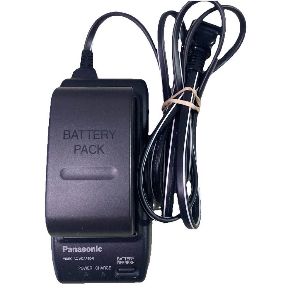 Genuine Panasonic Video AC Adapter Camcorder Battery‎ Charger W/BATTERY WORKS